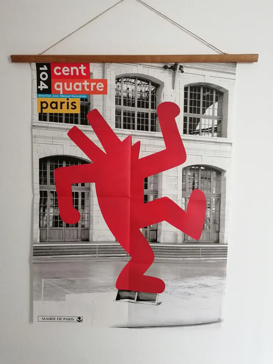 2013 Keith Haring Dancing Dog Poster at Centquatre Paris