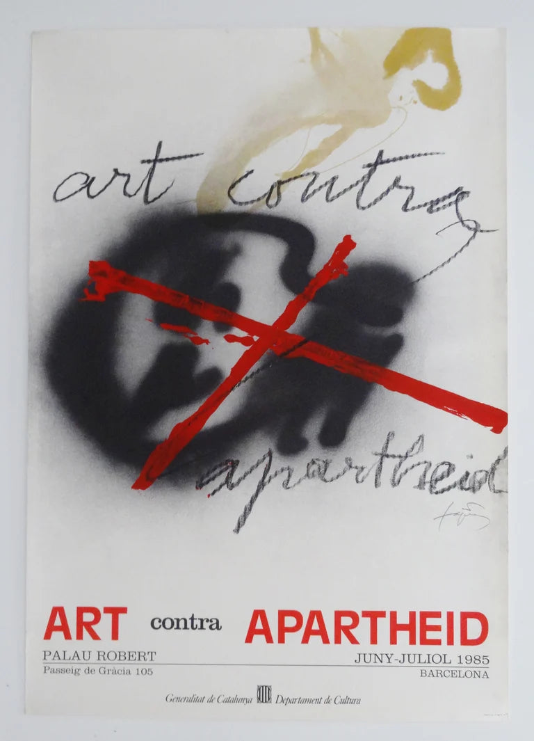 1985 Antoni Tapies against APARTHEID