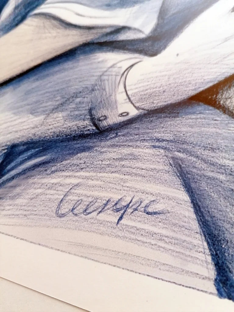 1985 Ceesepe Postmodern Poster Blue