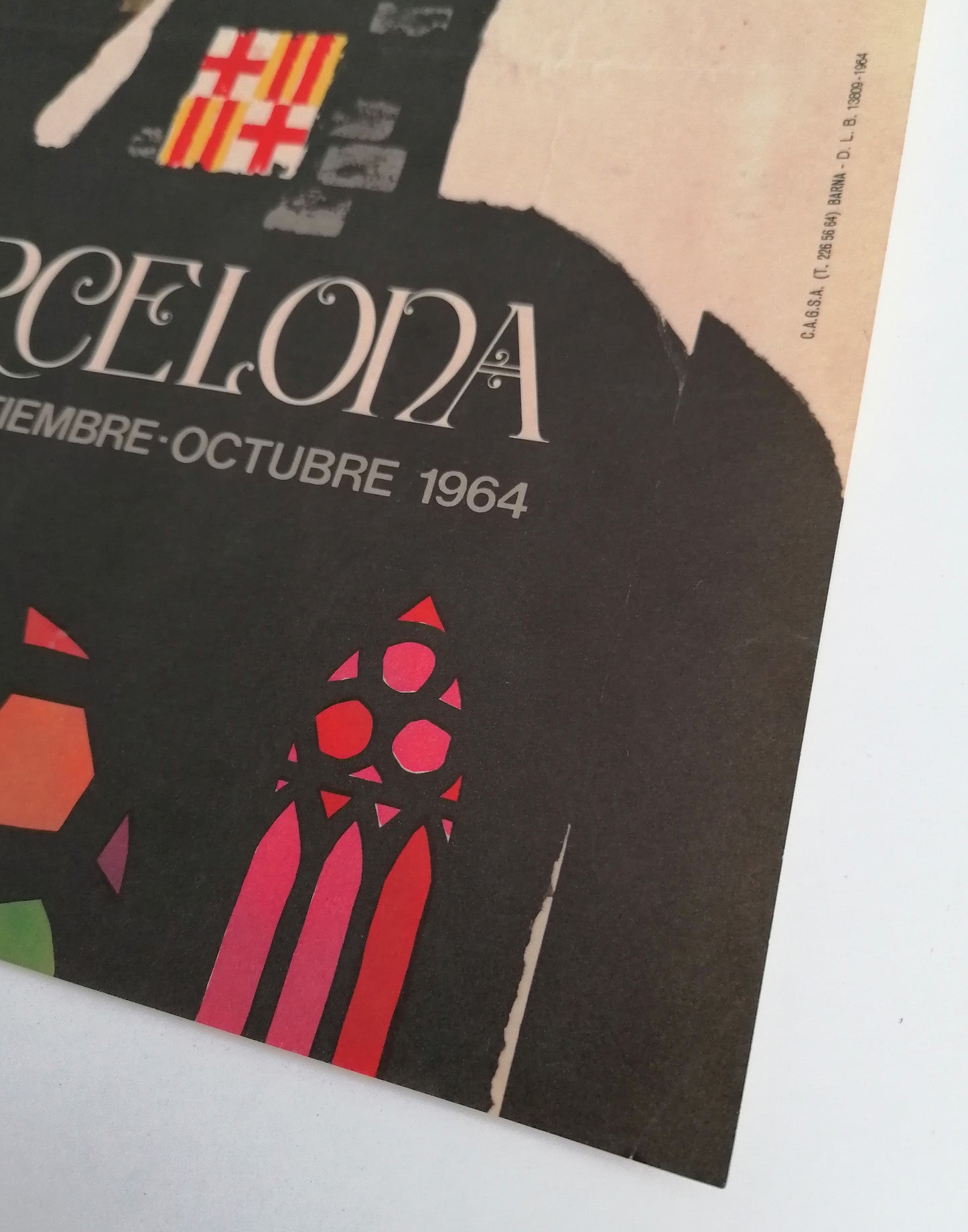 1964 Small Poster from Barcelona Festival La Mercè