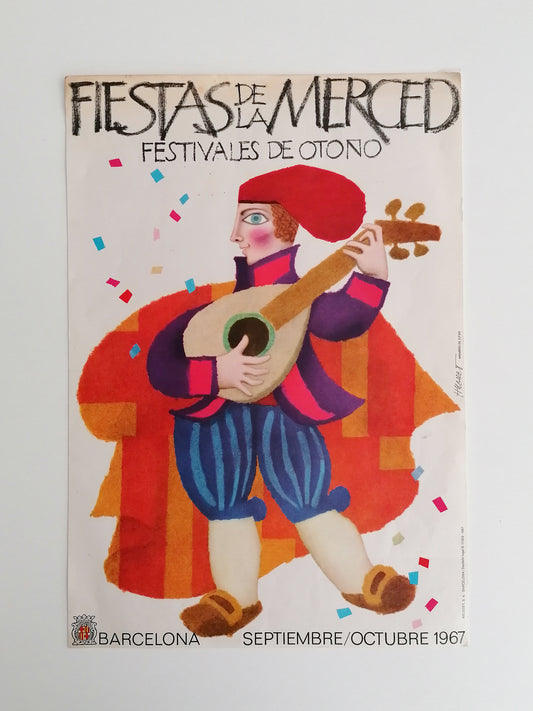 1967 Small Poster from Barcelona La Mercè Festival