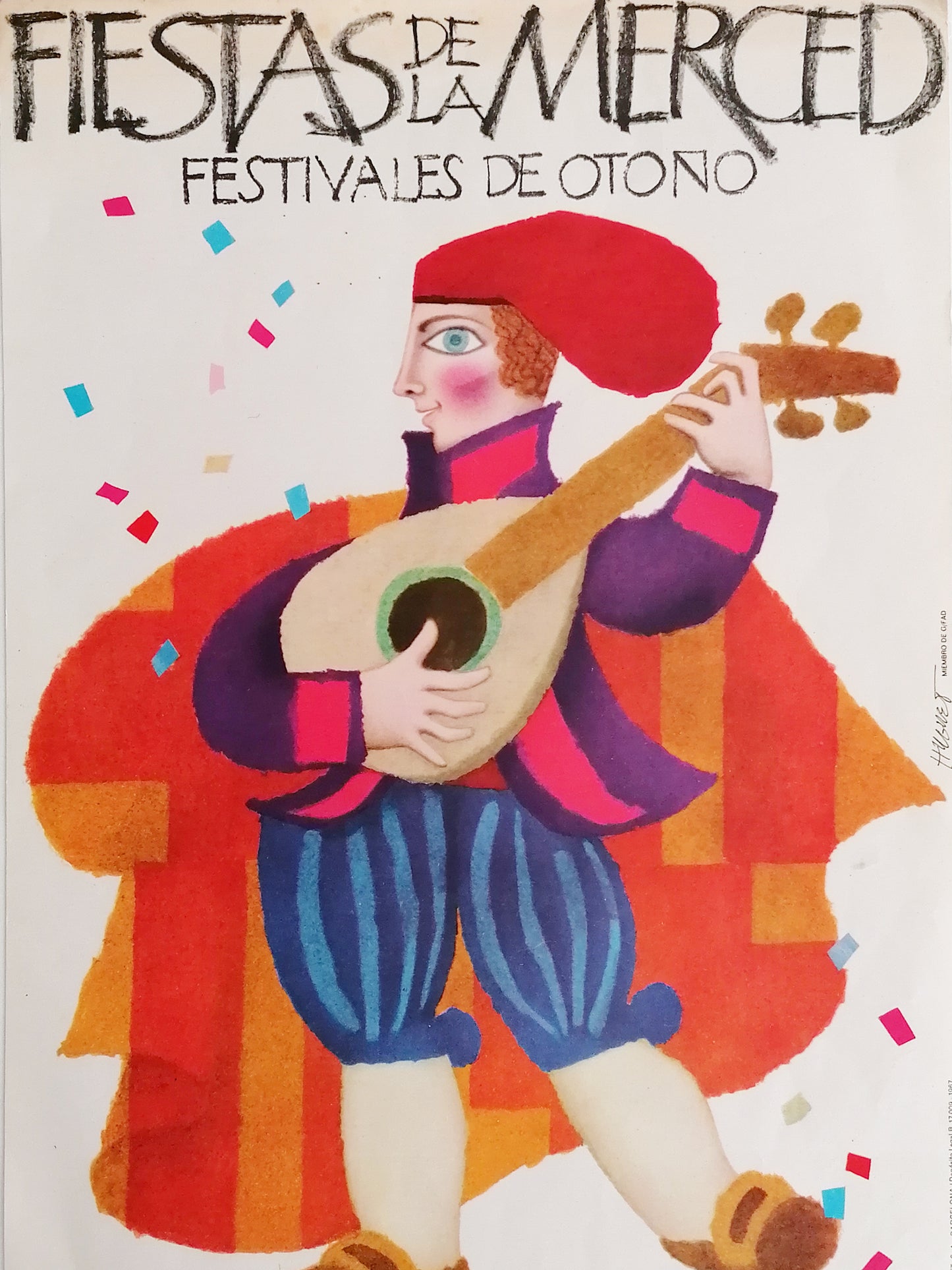 1967 Small Poster from Barcelona La Mercè Festival