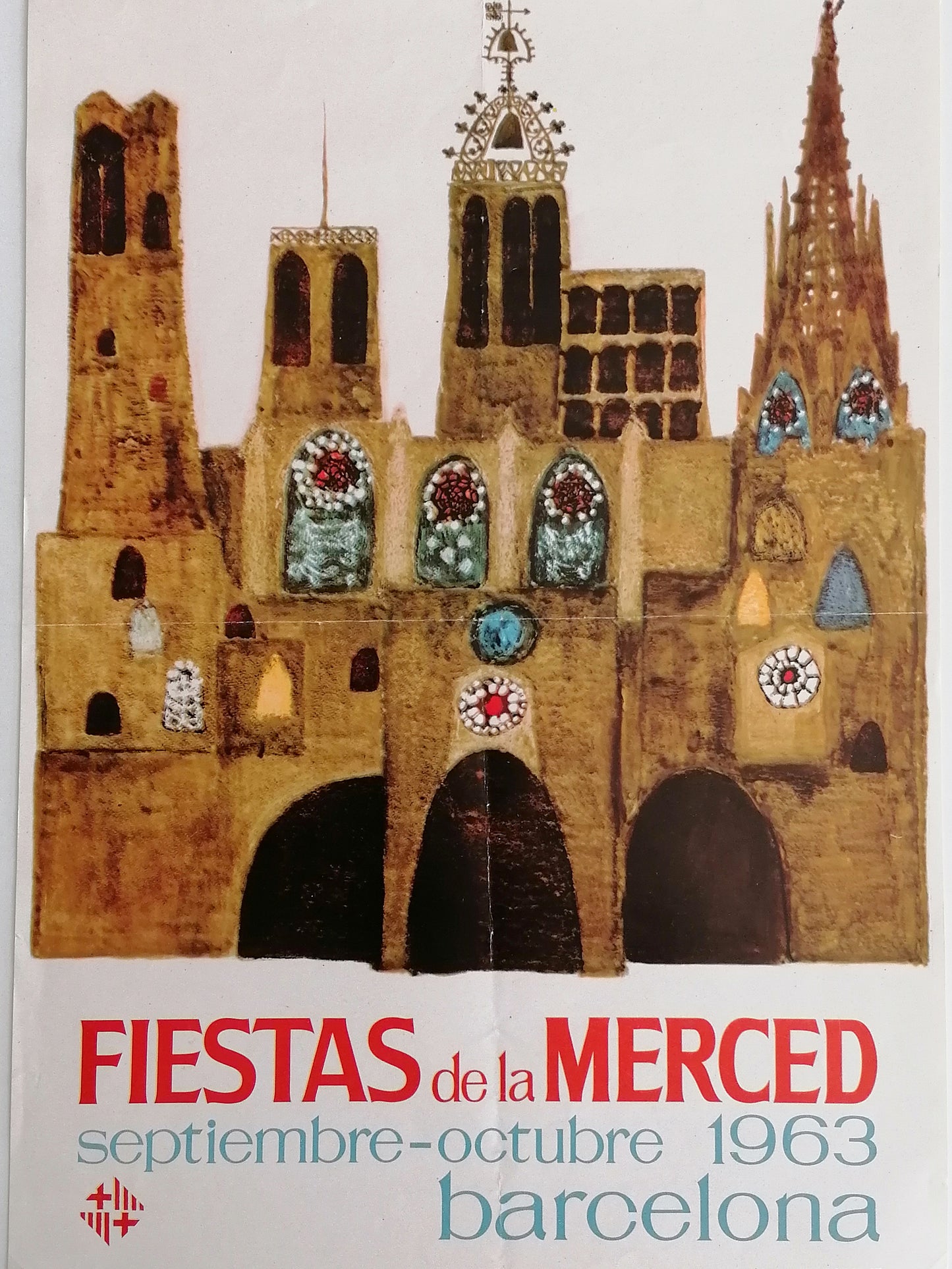 1963 Small Poster from Barcelona La Mercè Festival