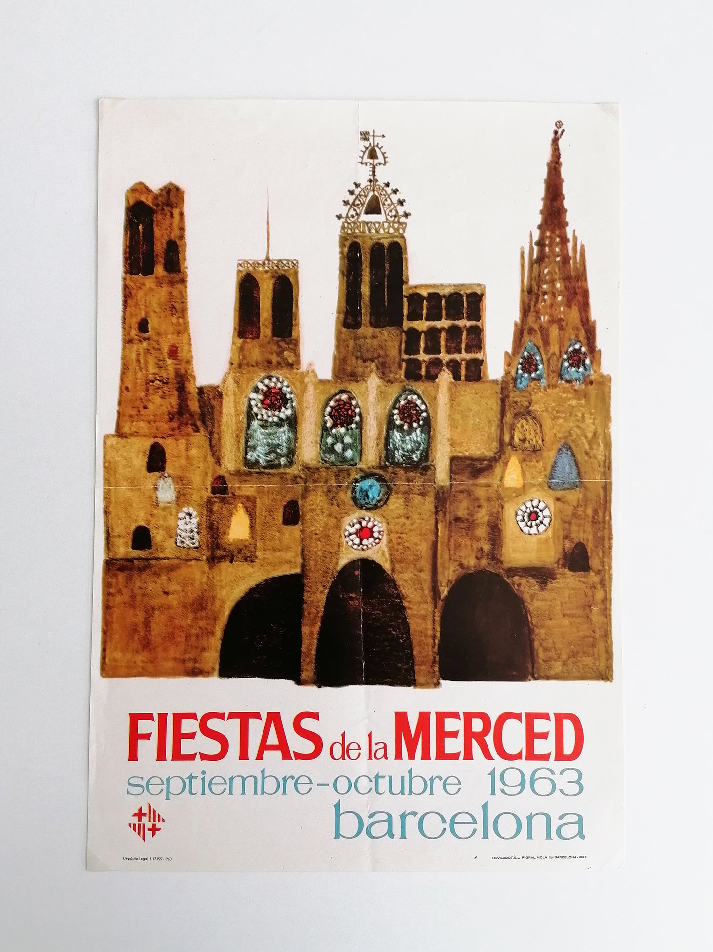 1963 Small Poster from Barcelona La Mercè Festival