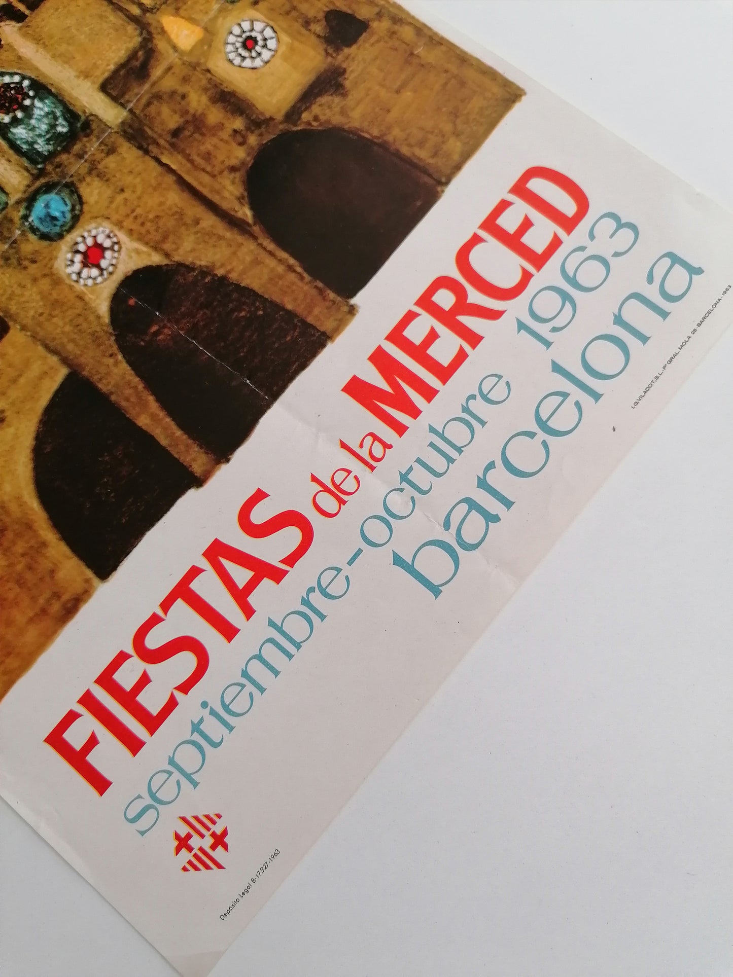 1963 Small Poster from Barcelona La Mercè Festival