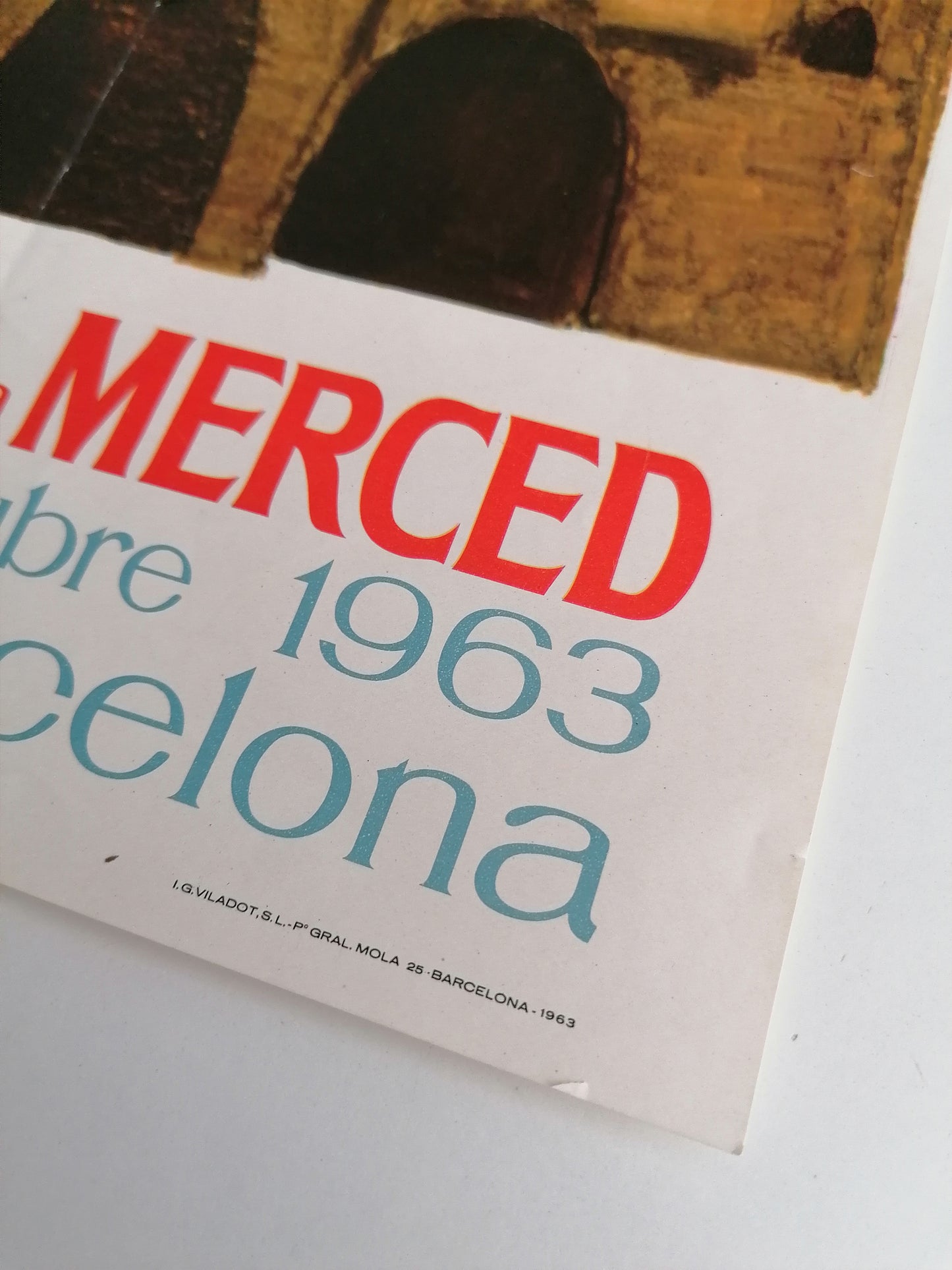 1963 Small Poster from Barcelona La Mercè Festival