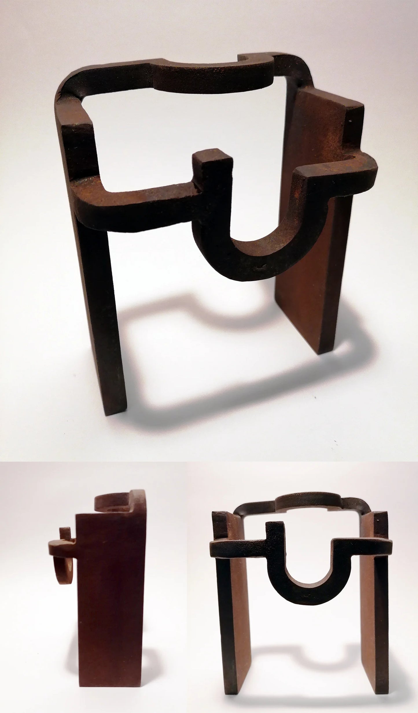 Brutalist Sculpture Inspired by Eduardo Chillida model A