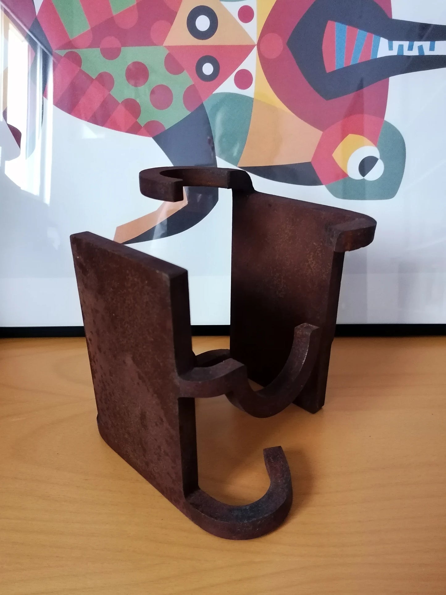 Brutalist Sculpture Inspired by Eduardo Chillida model B