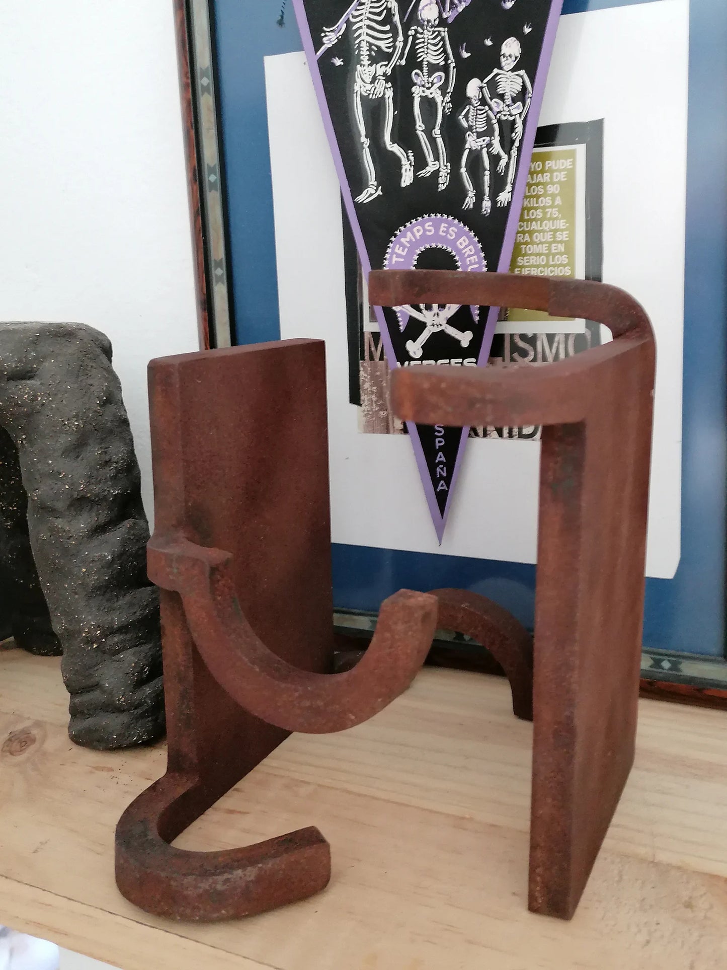 Brutalist Sculpture Inspired by Eduardo Chillida model B