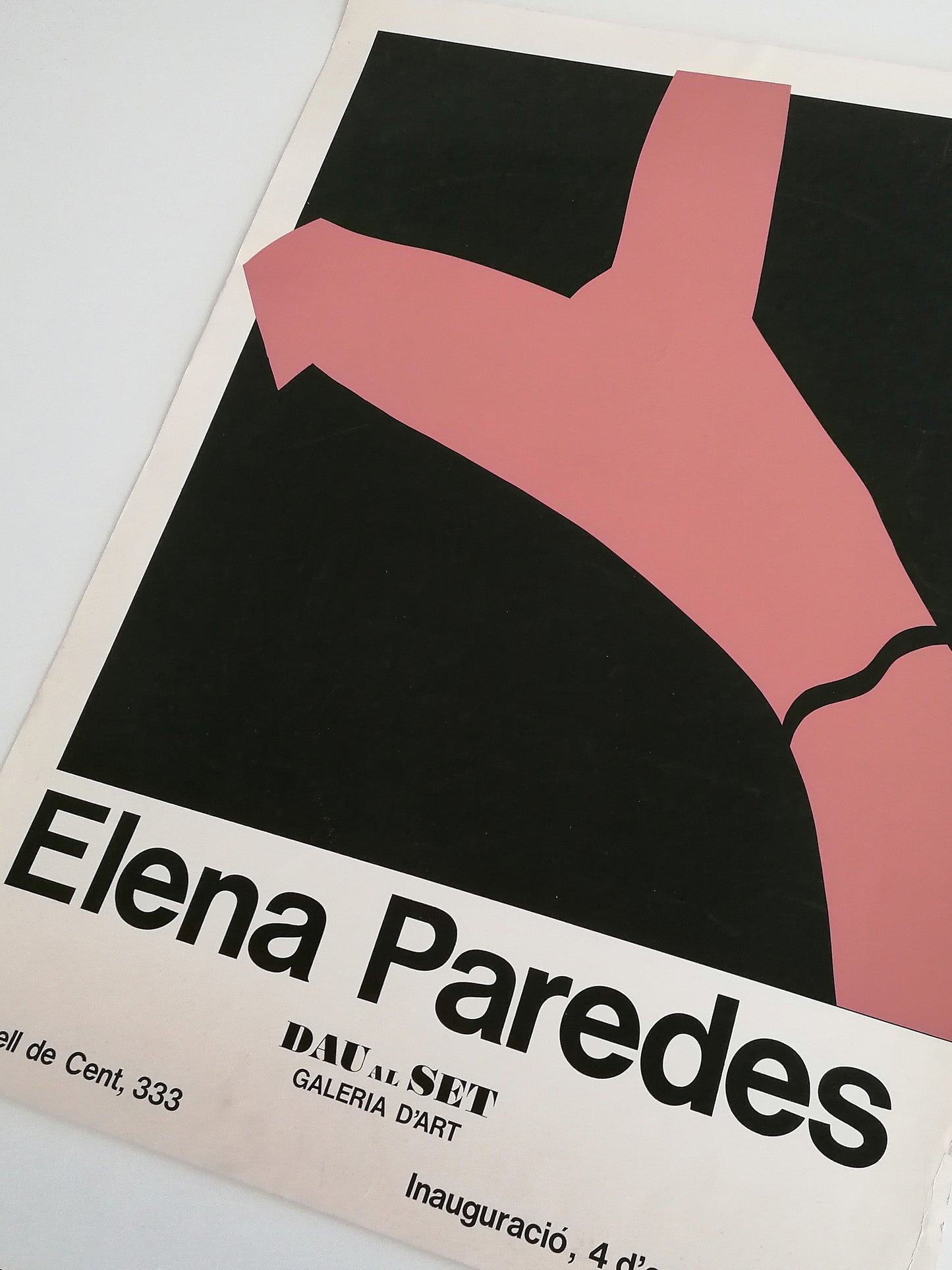 1978 Elena Paredes Poster from Barcelona Exhibition