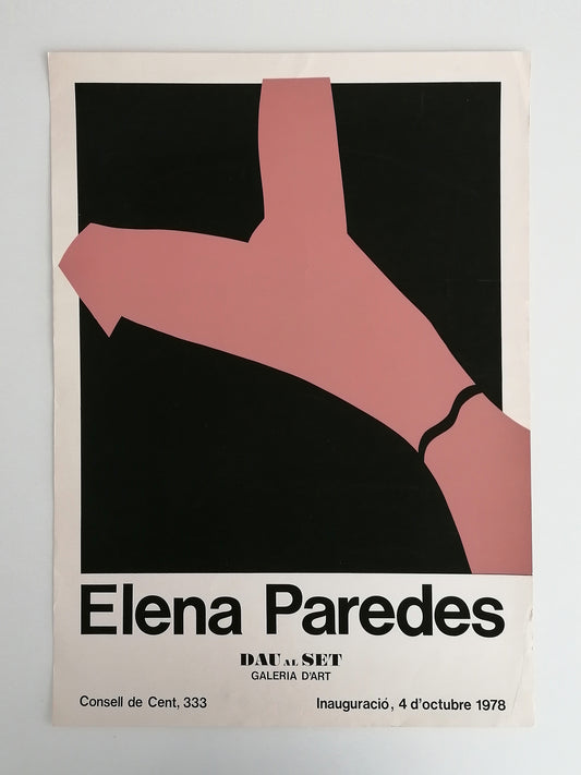 1978 Elena Paredes Poster from Barcelona Exhibition