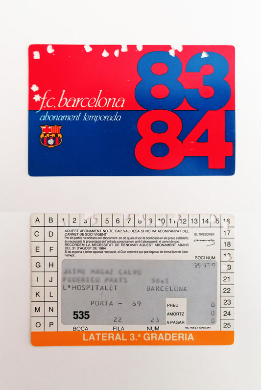 FC Barcelona Vintage Soccer Memorabilia from 1983, 1986 and 1987