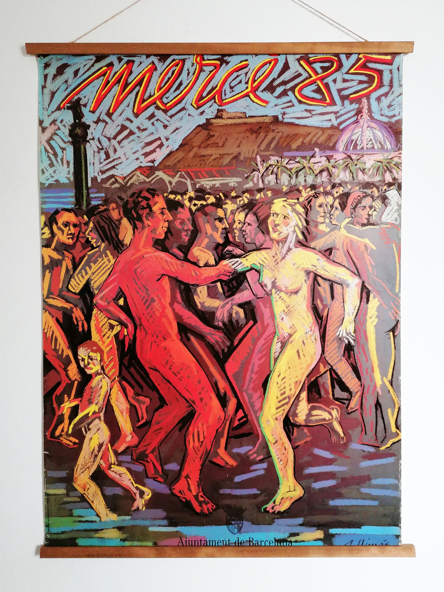 1985 La Mercè Barcelona Poster by Robert Llimós