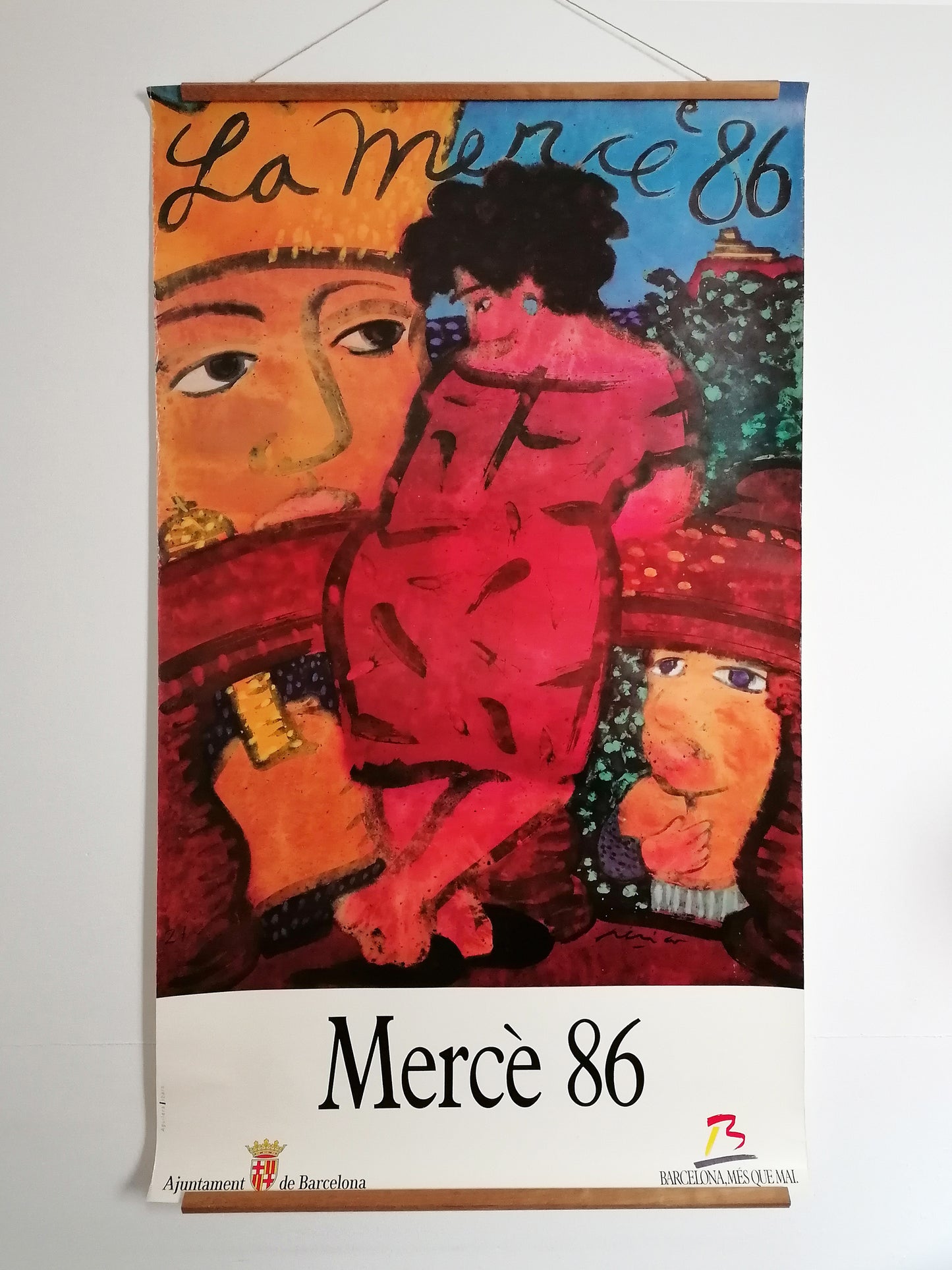 1986 La Mercè Barcelona Poster by Perico Pastor