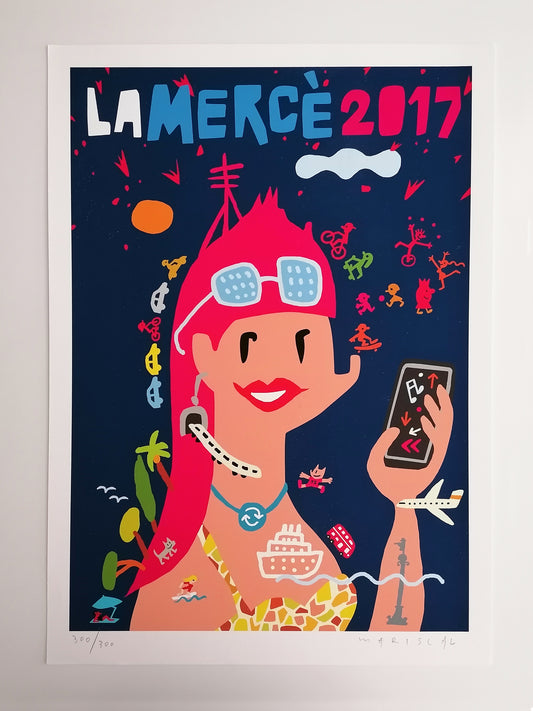 2017 Javier Mariscal Signed Art La Mercè Barcelona