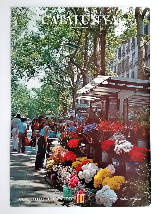 1980 Las Ramblas Barcelona Travel Poster