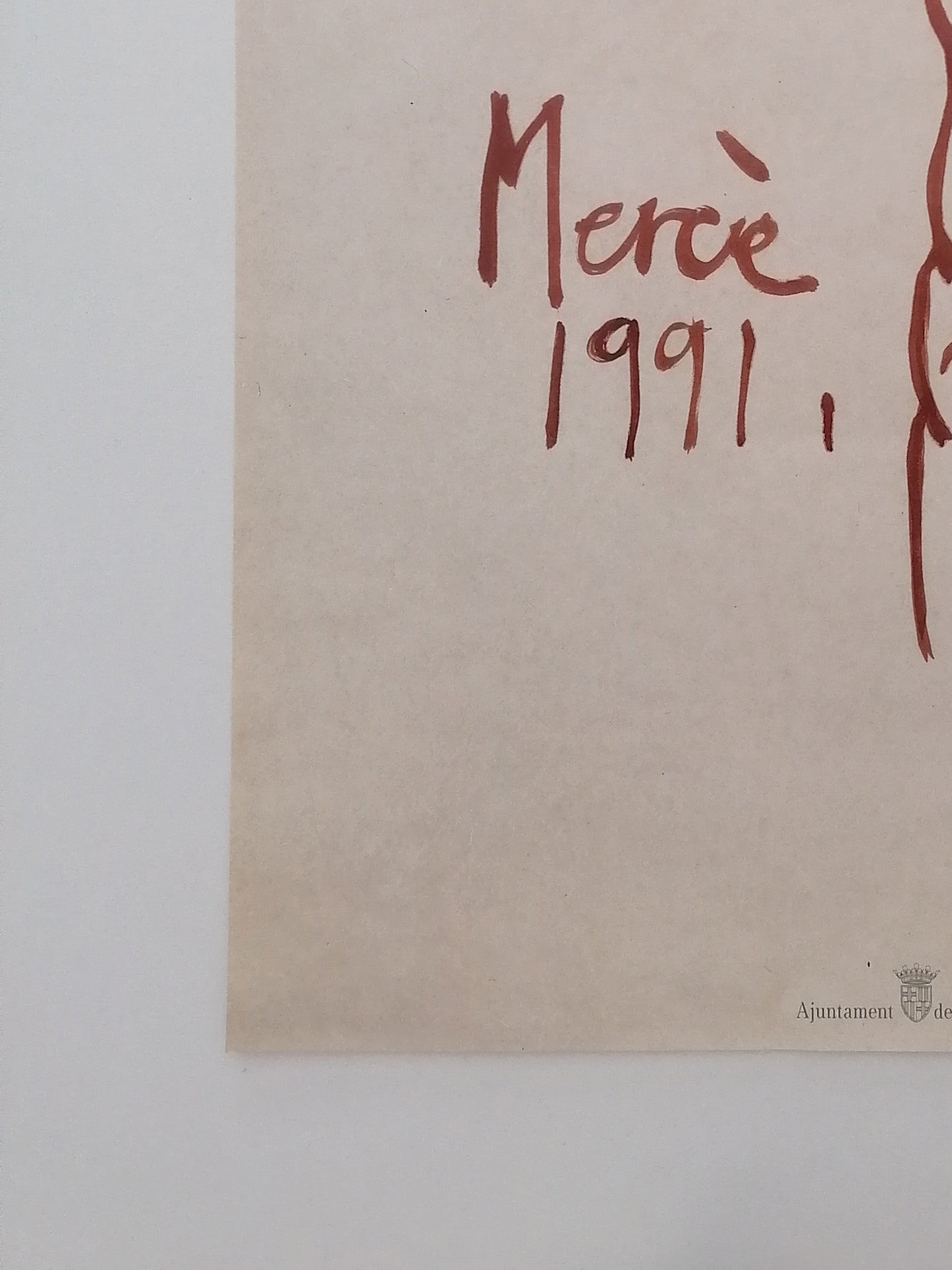 1991 La Mercè Barcelona Poster by Hernandez Pijuán