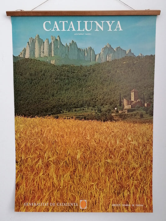 1979 Montserrat Catalonia Travel Poster