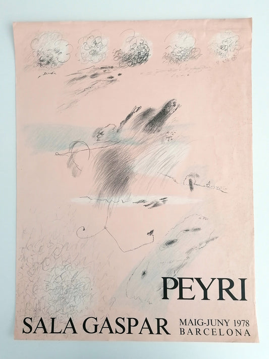 1978 Abstract Art by Peyri Poster from Barcelona Exhibition