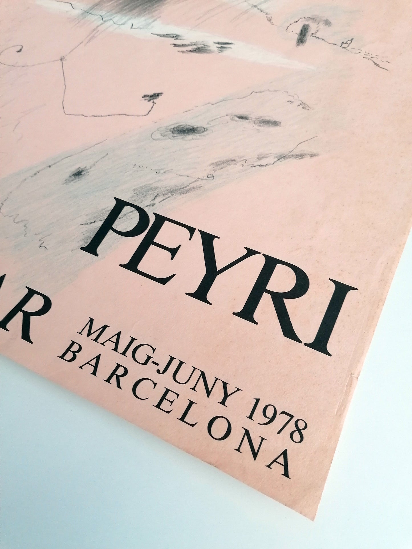 1978 Abstract Art by Peyri Poster from Barcelona Exhibition