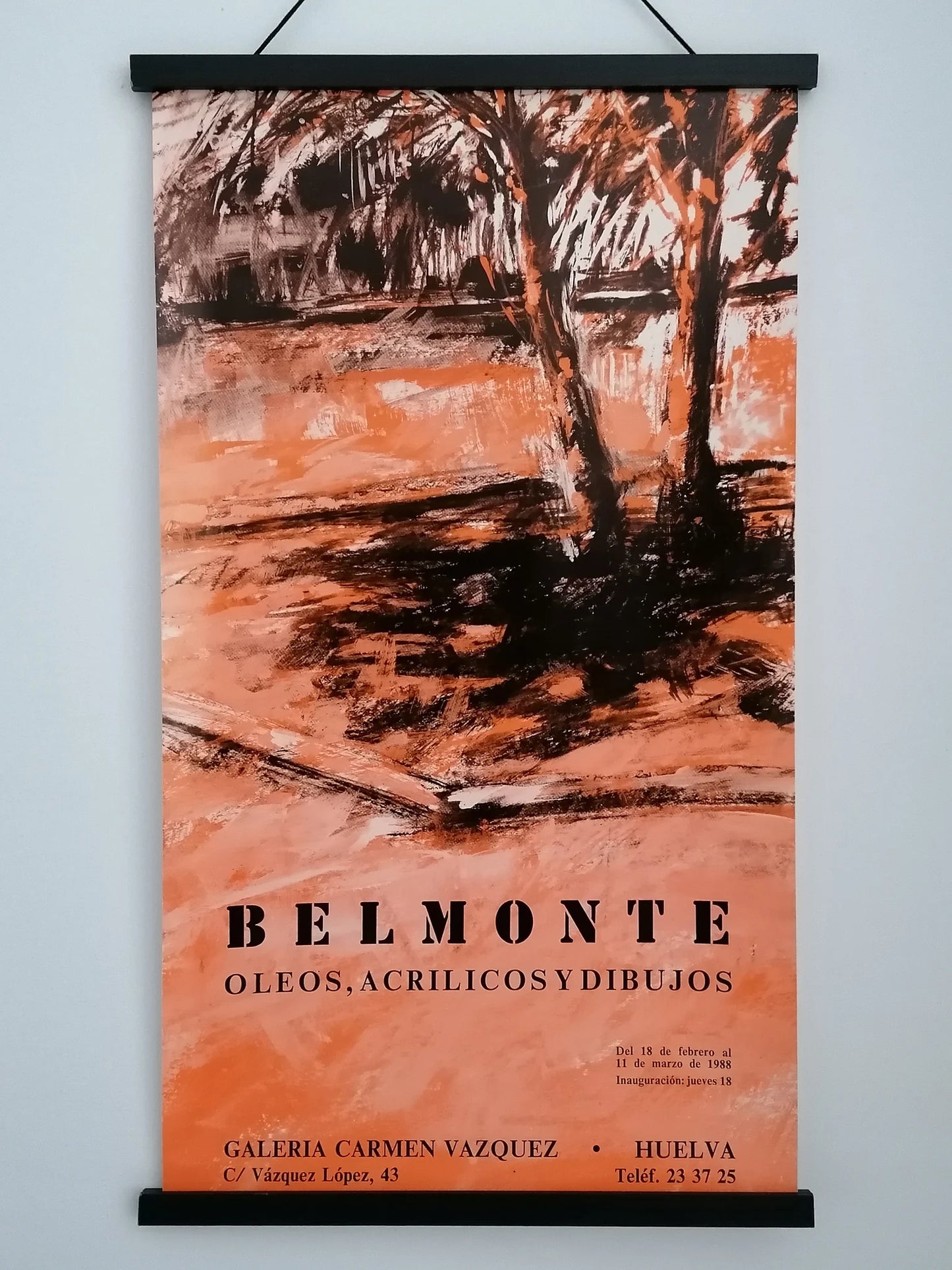 1988 Belmonte Exhibition Poster Huelva