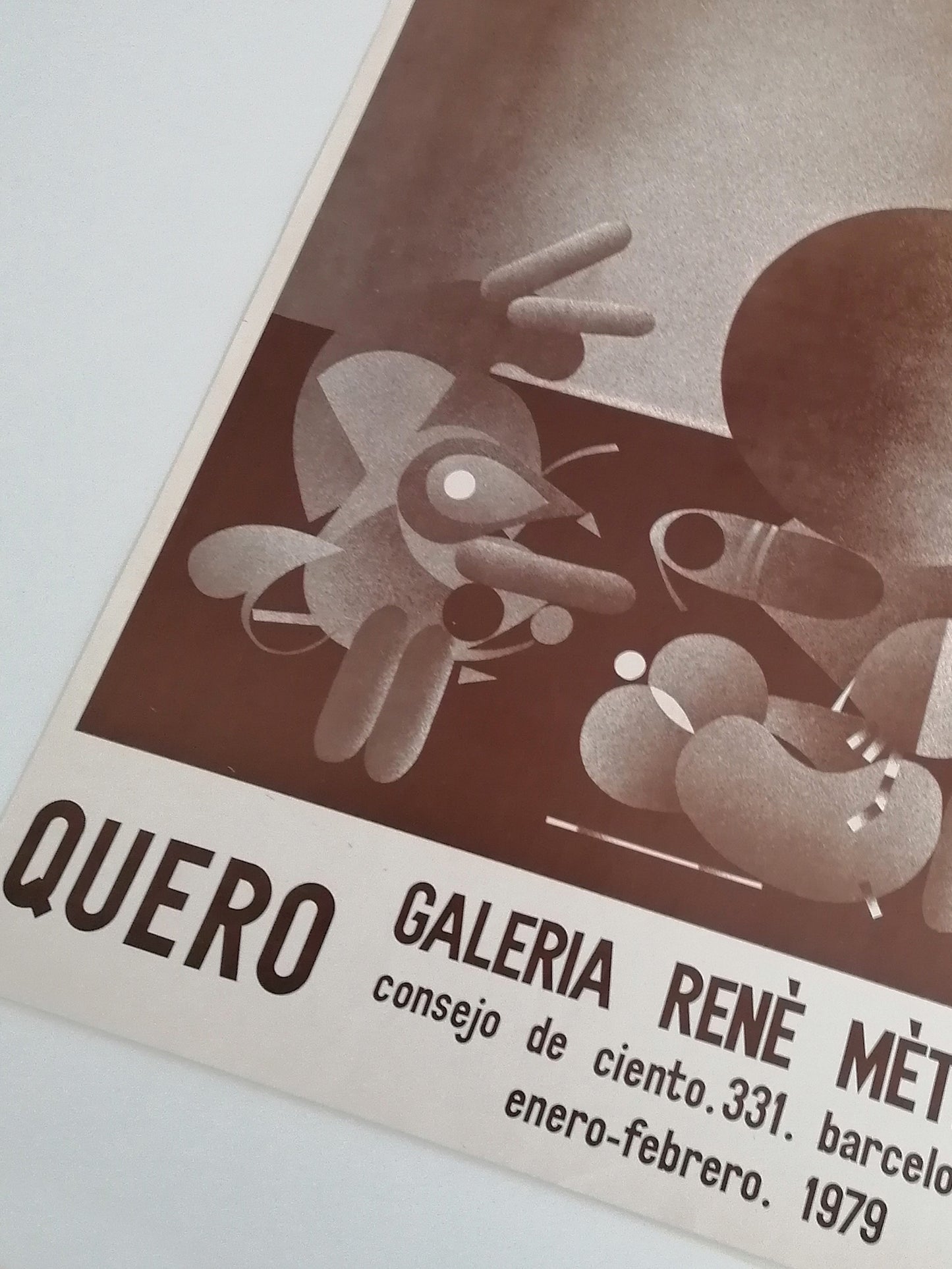 1979 José Quero Poster from Barcelona Exhibition