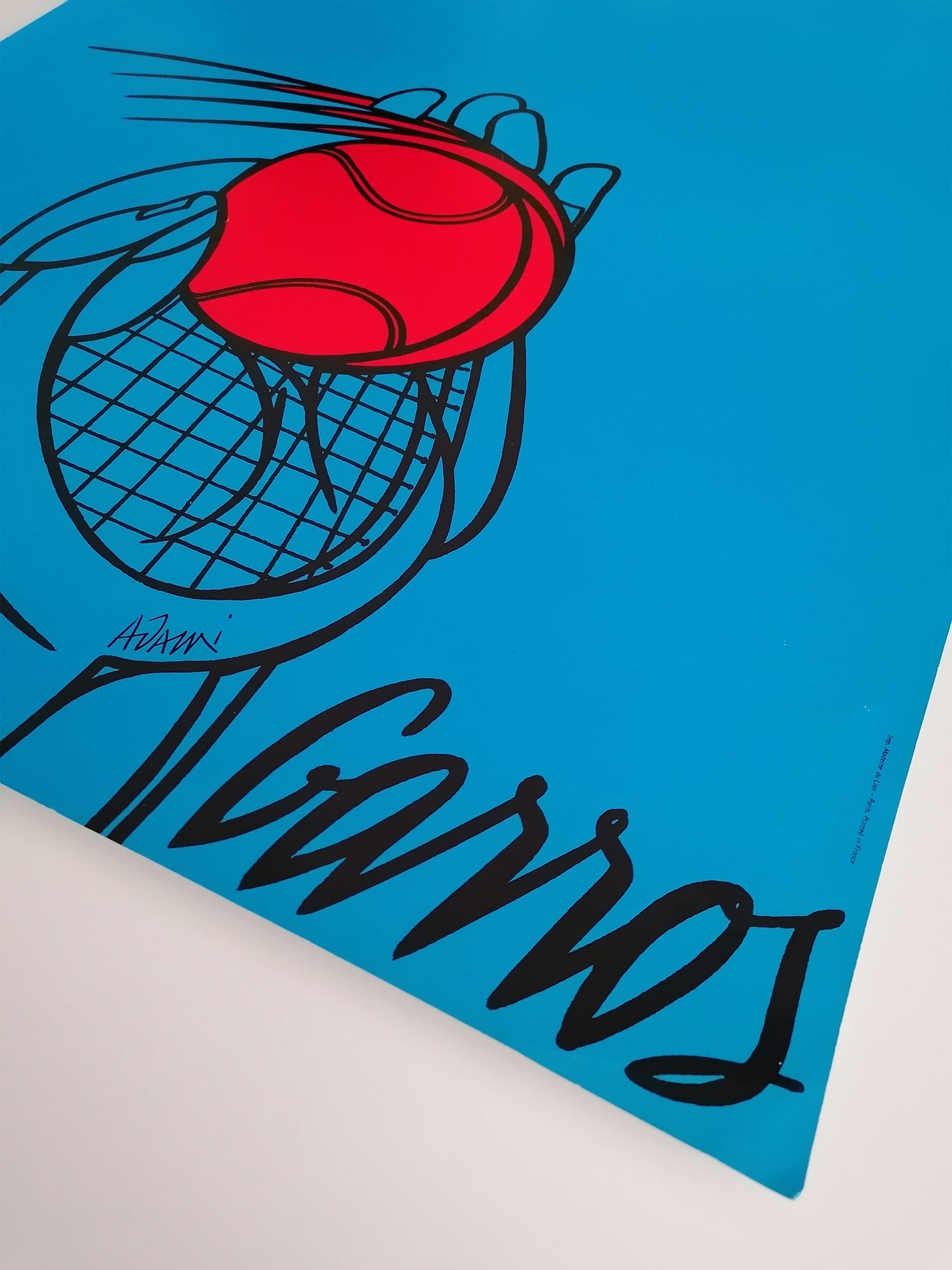 1980 Roland Garros Art Poster by Adami Valerio