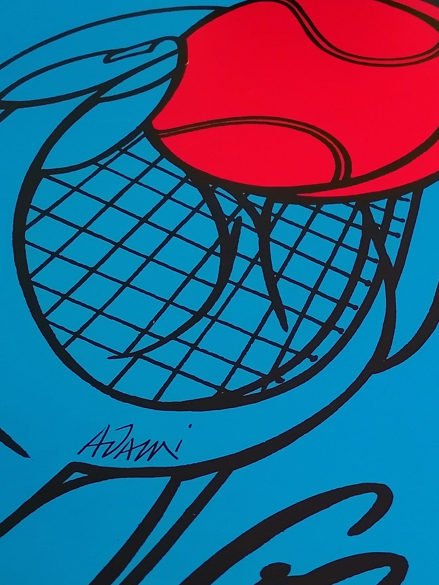 1980 Roland Garros Art Poster by Adami Valerio