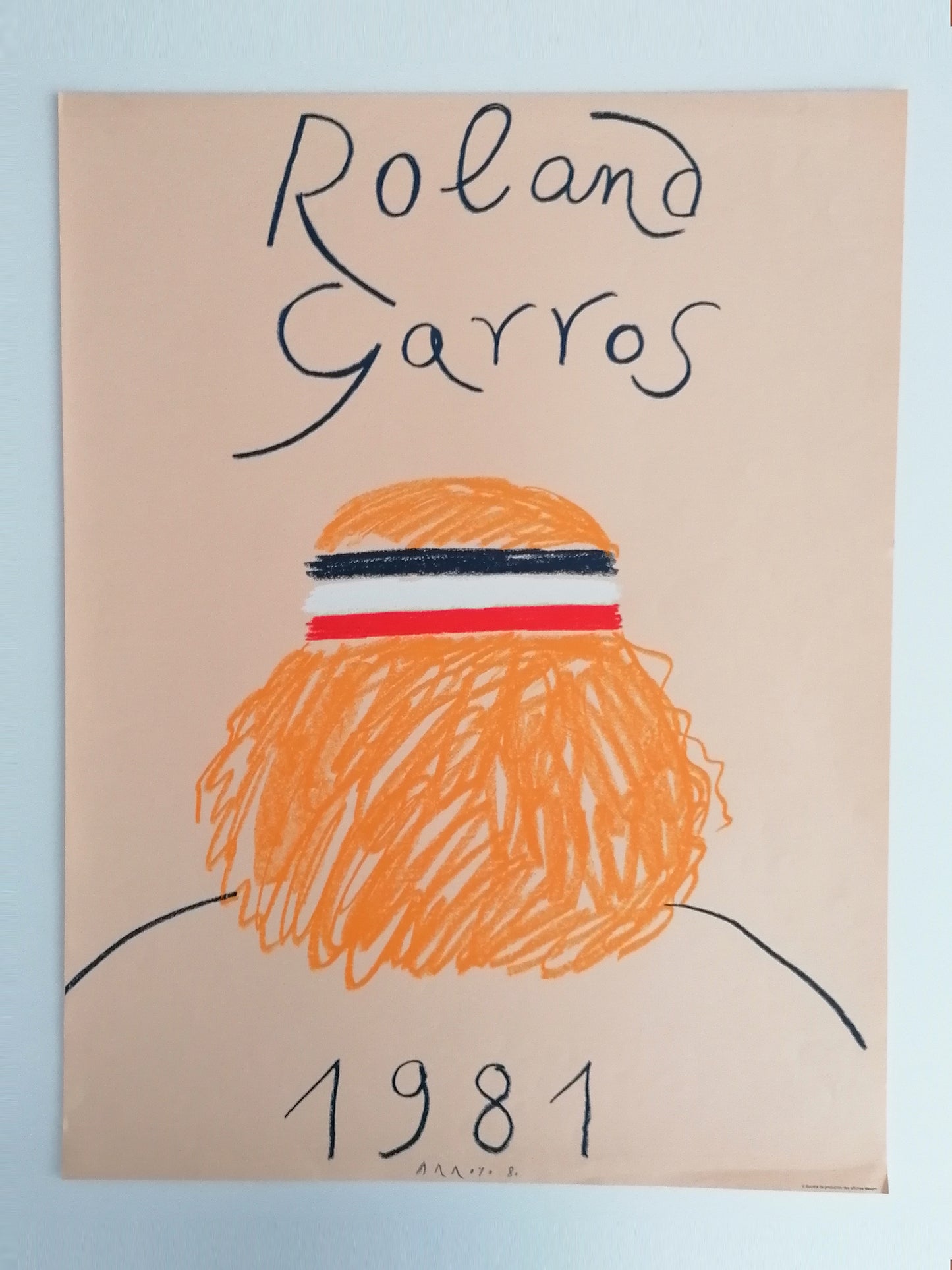 1981 Roland Garros Art Poster by Eduardo Arroyo