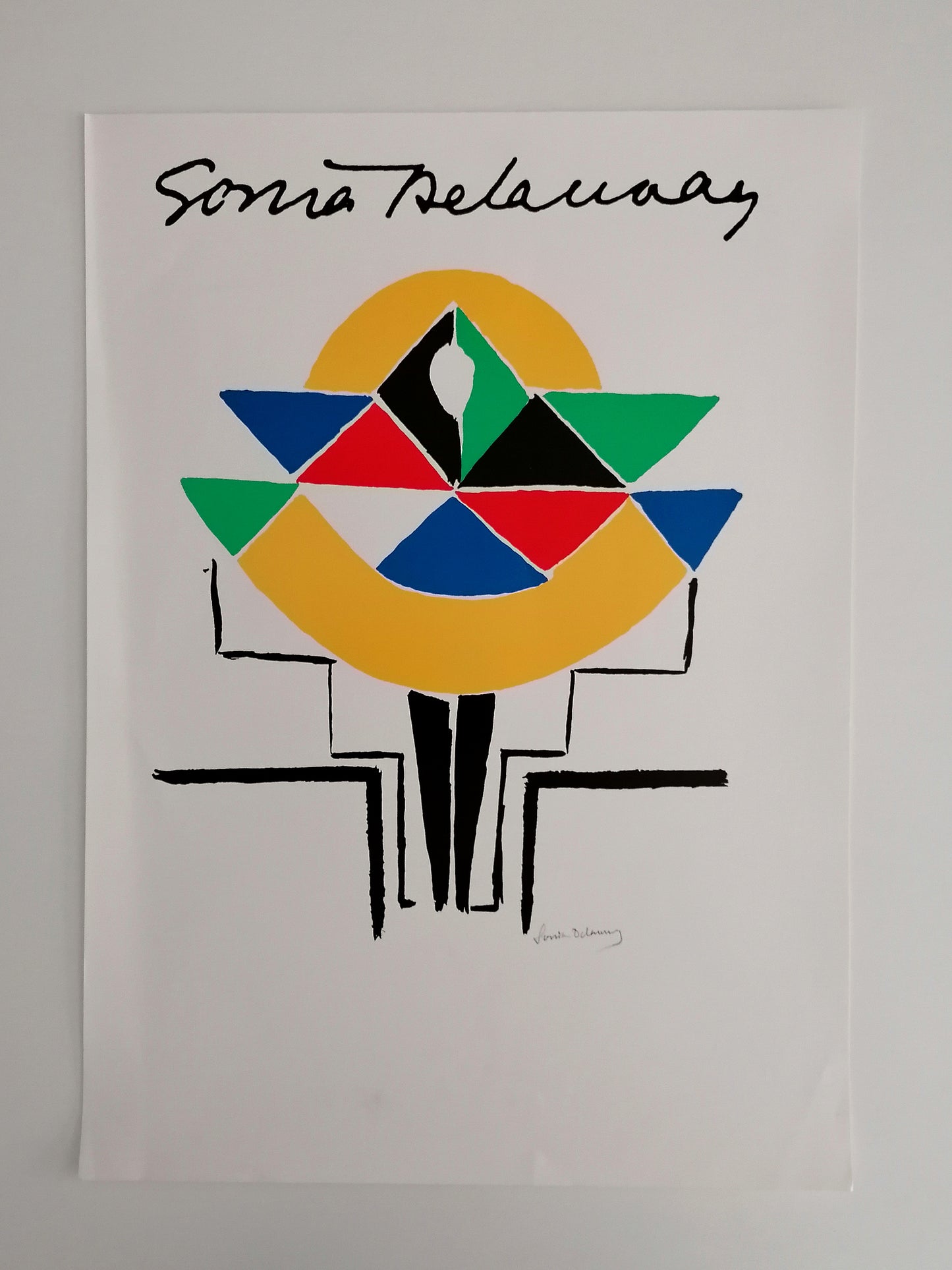 1970s Sonia Delaunay Costum de Ballet Antique Print