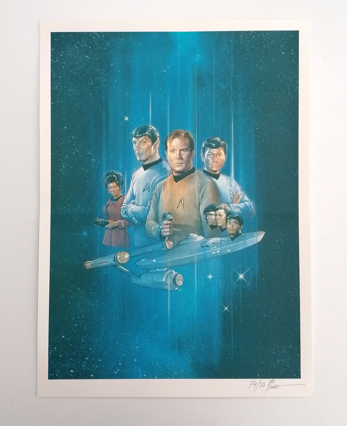 Star Trek Signed Art Poster from The Original Series