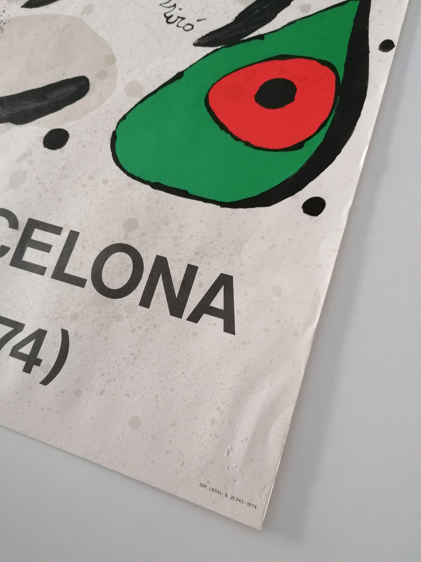 1974 Fc Barcelona Poster by Joan Miró