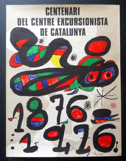 1976 Joan Miró Vintage Poster