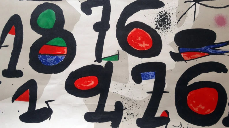 1976 Joan Miró Vintage Poster