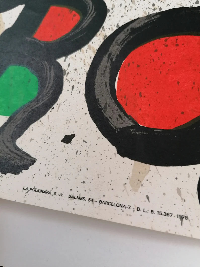 1978 Exhibition Poster Joan Miró Madrid