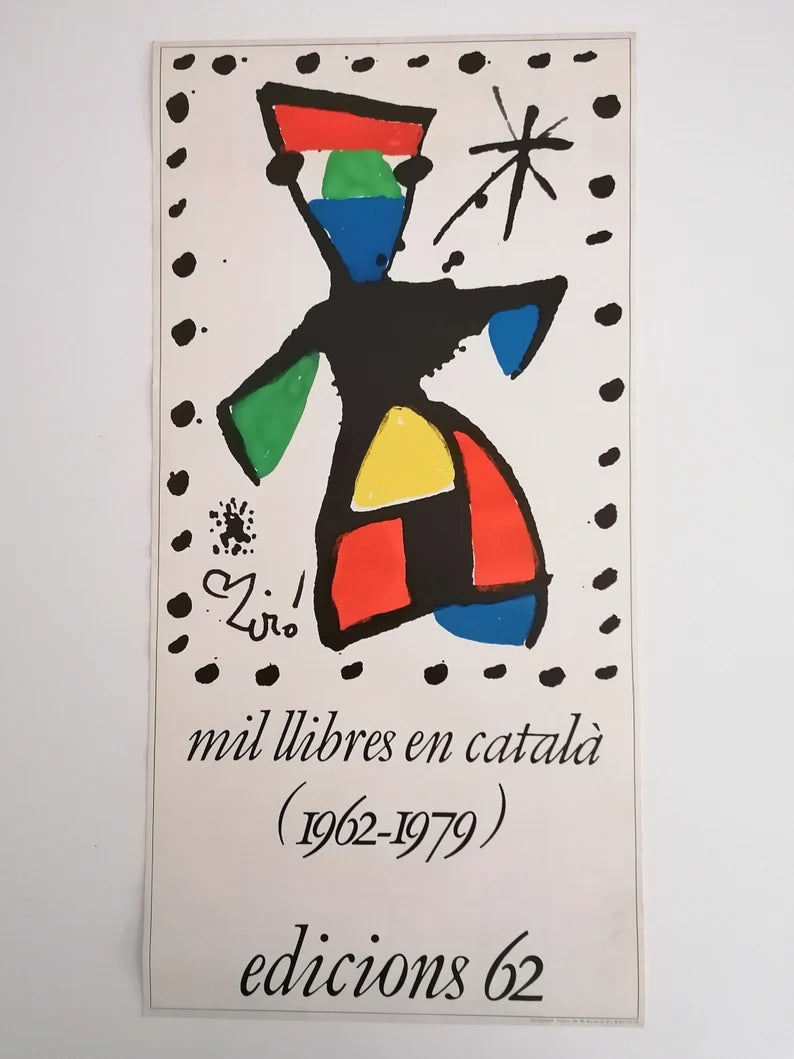 1979 Joan Miró Poster Català Edions 62