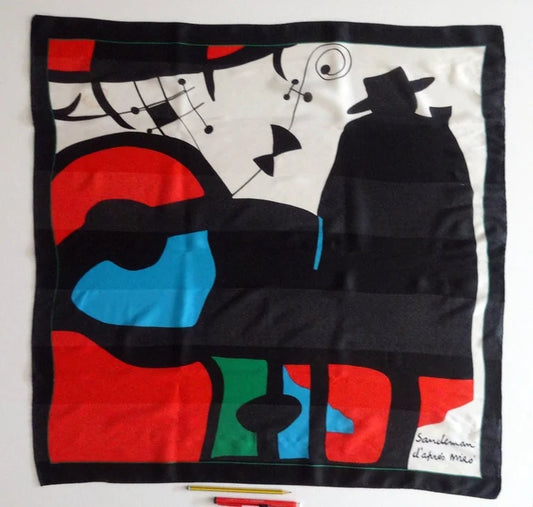 Joan Miró Large Scarf Sandeman Advertising