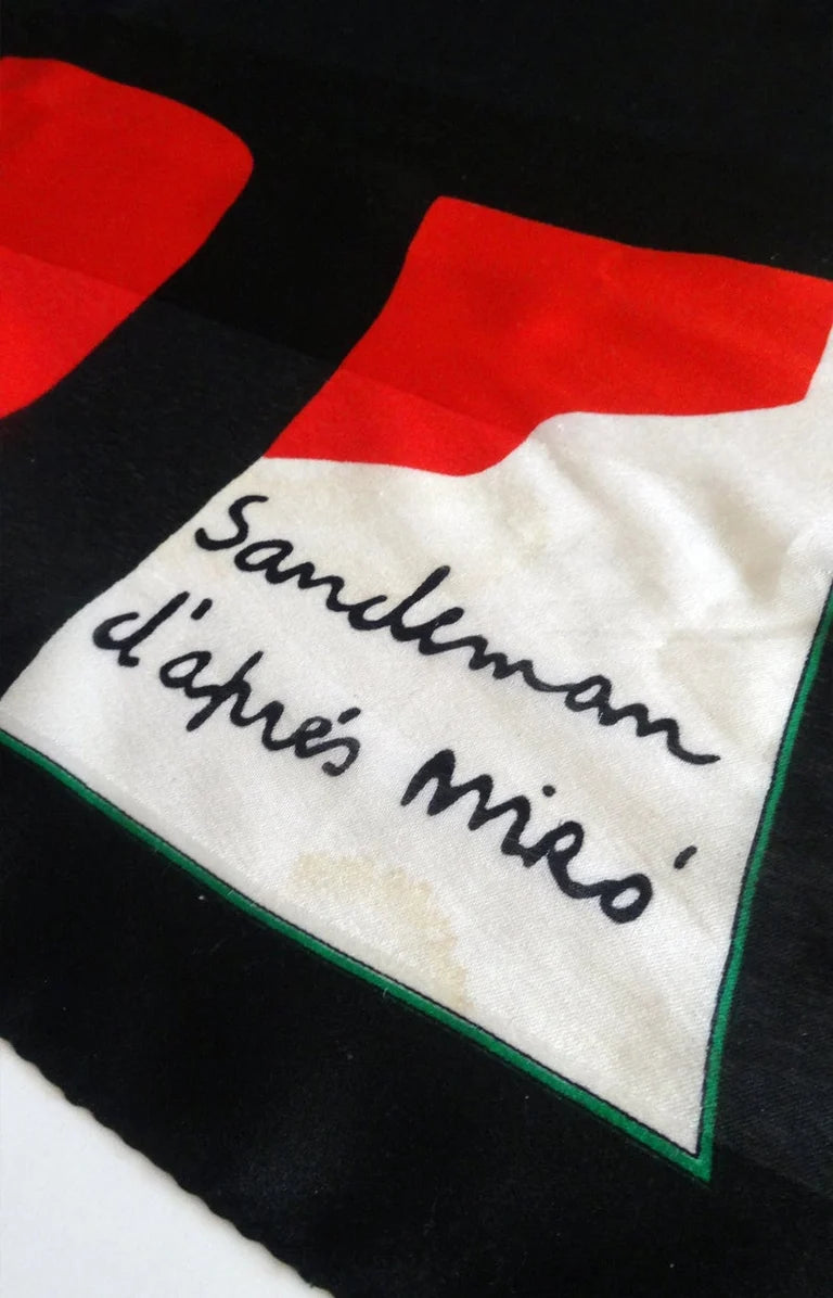 Joan Miró Large Scarf Sandeman Advertising