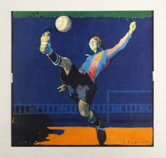 Lithography Soccer from FC Barcelona Numbered Art Edition