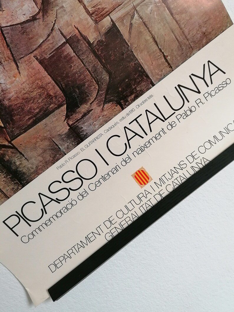 1981 Pablo Picasso Poster "Picasso and Catalonia"