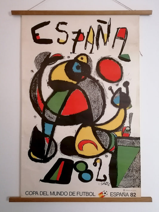 1982 World Cup Poster by Joan Miró