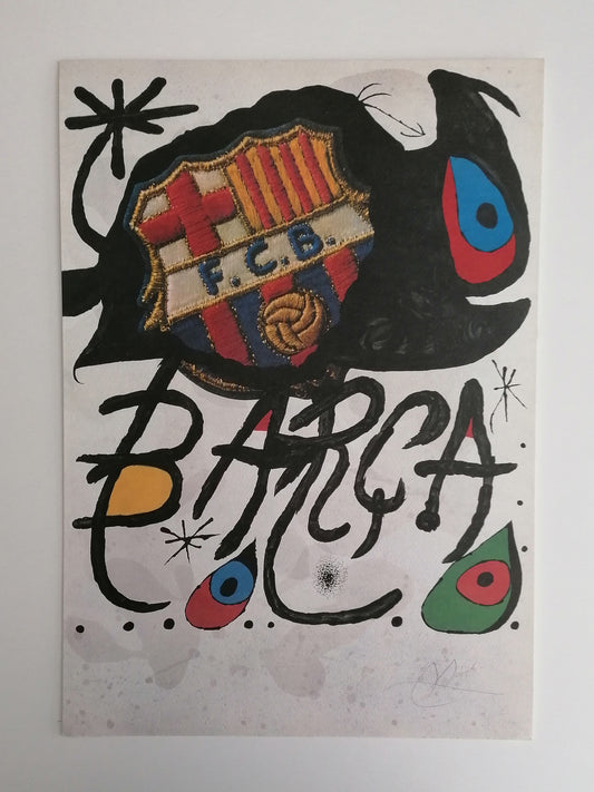 Joan Miró Art Signed and Numbered from Fc Barcelona