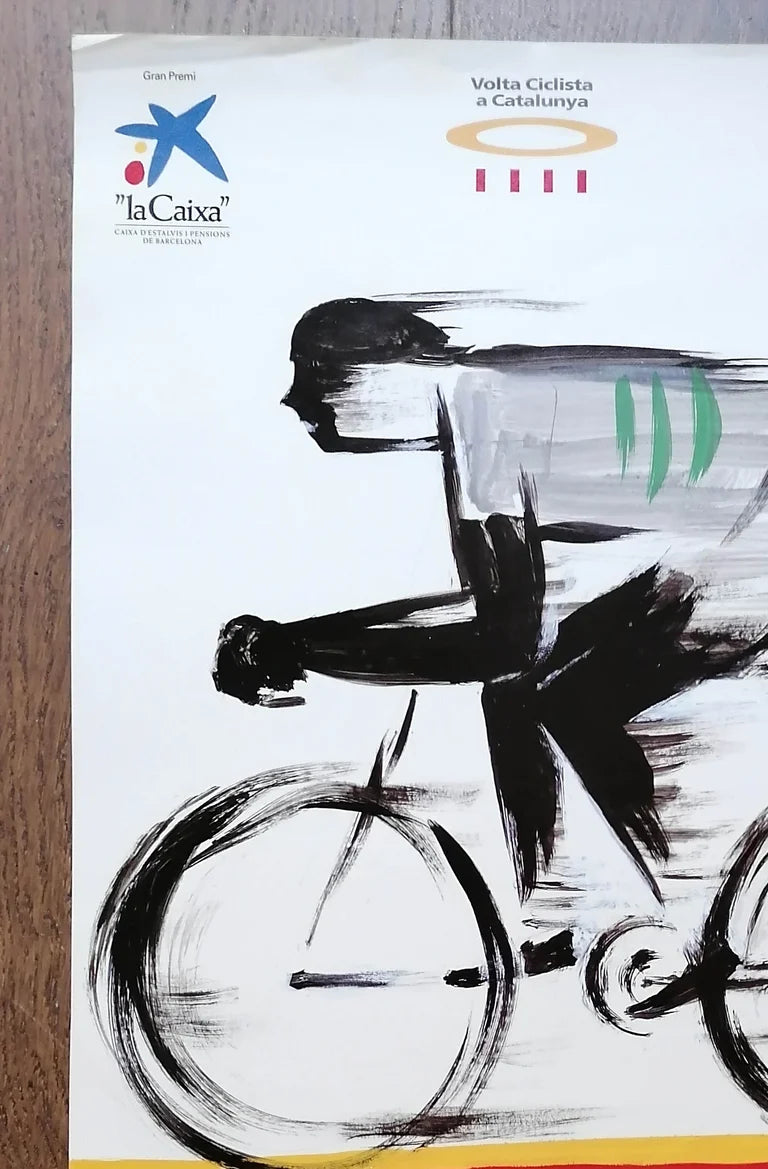 1991 La Volta Catalonia Ciclist Tour Poster