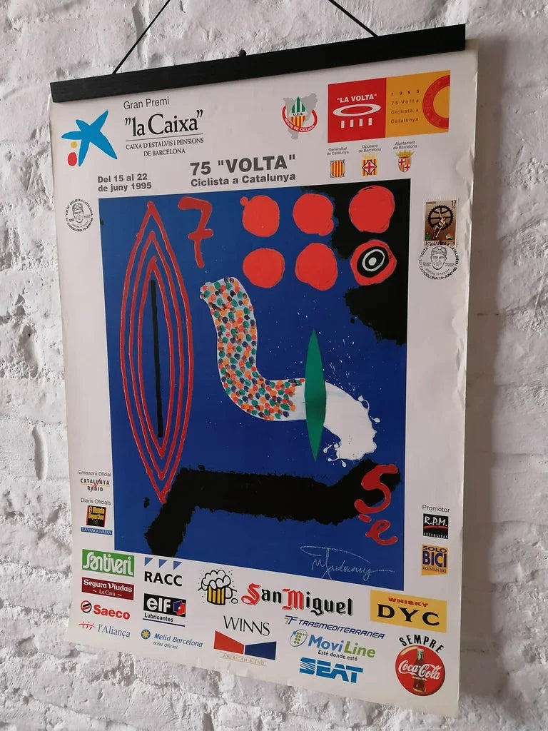 1995 Original Cycling Poster from Catalonia Ciclist Tour