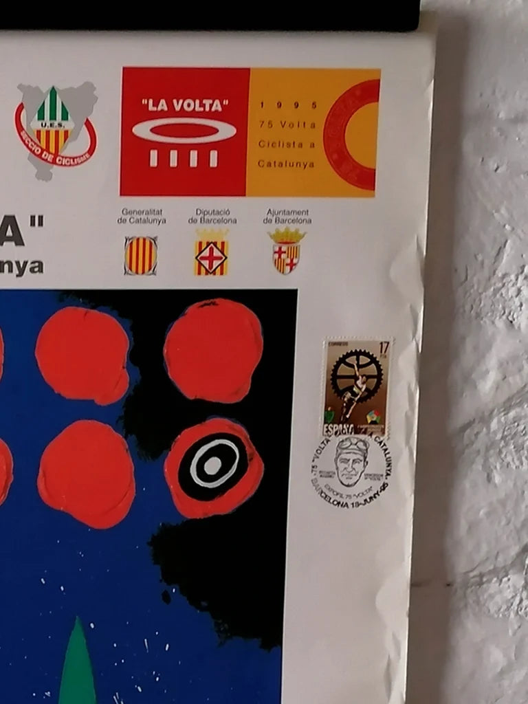 1995 Original Cycling Poster from Catalonia Ciclist Tour