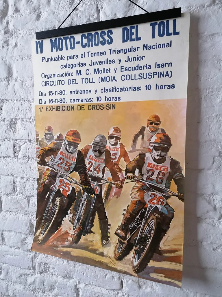 1980 Original Motocross Toll Poster