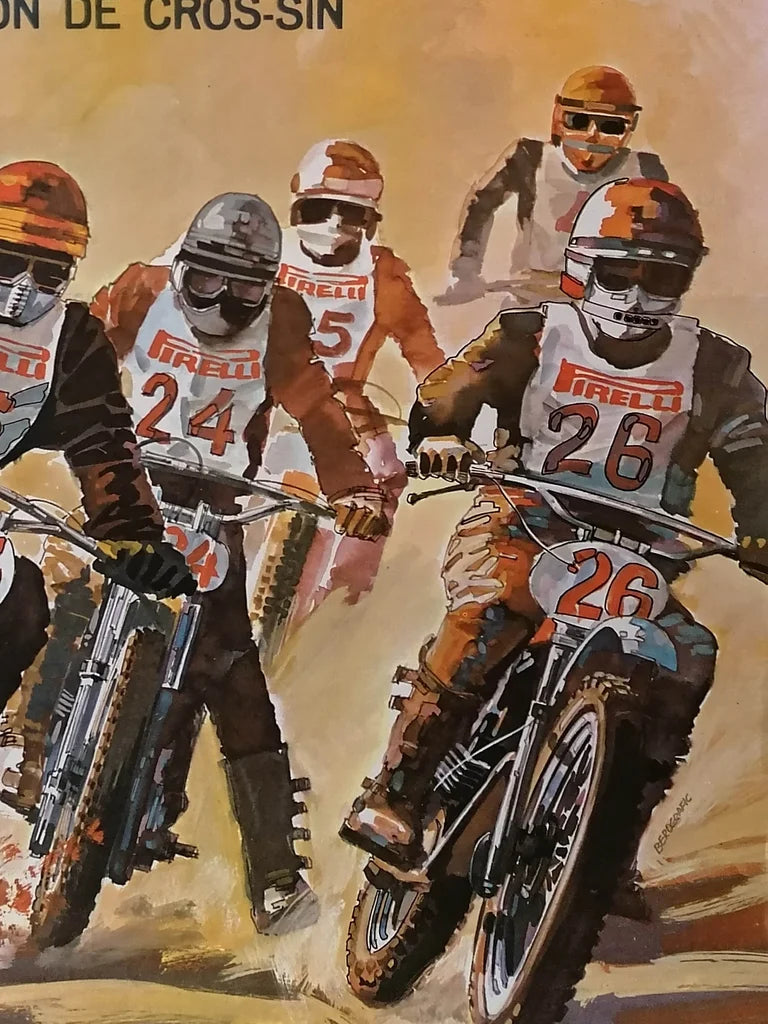 1980 Original Motocross Toll Poster