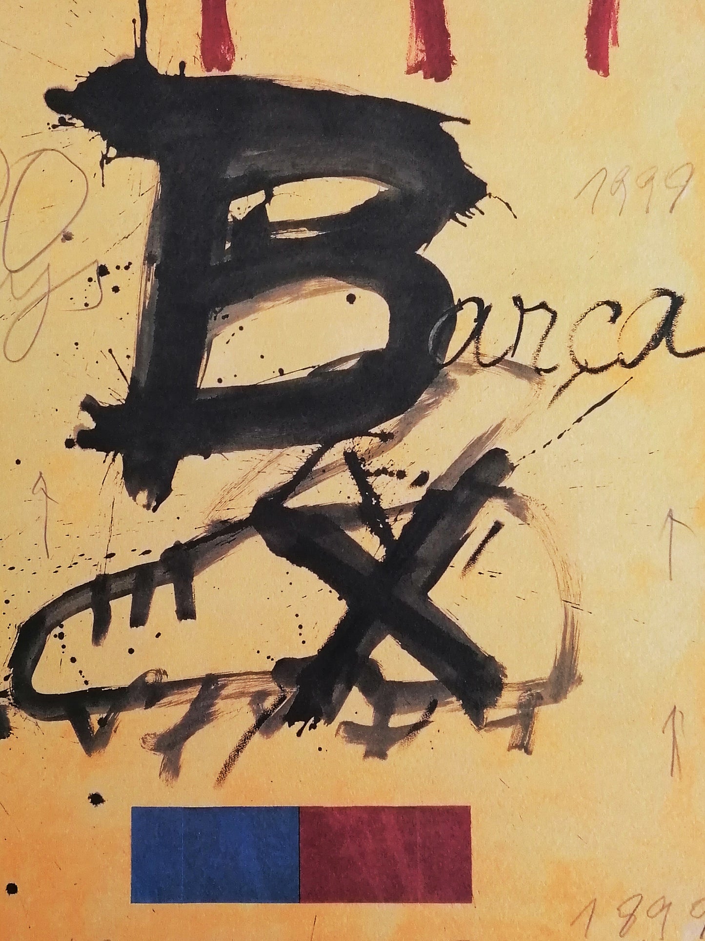 Antoni Tapies Fc Barcelona Original Lithograph